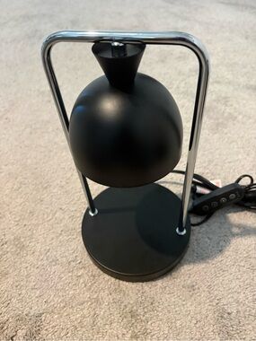 NEVER USED Matte Black Candle Warmer